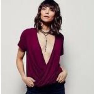 Free People Hoffman Wrap Tee